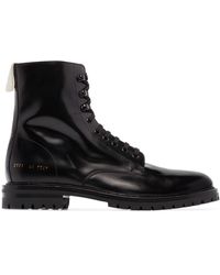 Common Projects - Combat Ankle Boots - Lyst