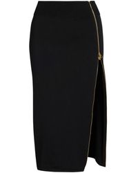 Patou - Falda midi con cremallera decorativa - Lyst