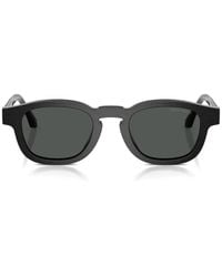 Giorgio Armani - Round-Frame Sunglasses - Lyst