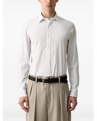 Michael Kors - Geometric-Print Long-Sleeve Shirt - Lyst