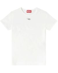 DIESEL - Slim Fit Oval Logo Tee - Lyst