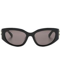 Balenciaga - Bossy Oval-frame Sunglasses - Women's - Acetate - Lyst