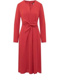 Max Mara - Midi-Jurk Met V-Hals - Lyst