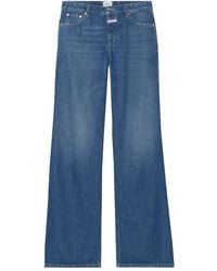 Closed - Gillan Wide-Leg-Jeans mit Knopfverschluss - Lyst