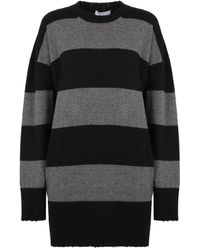 Stella McCartney - Relaxed Fit Dress With Bold Stripes - Lyst