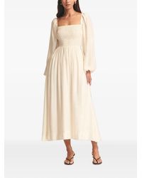 ST MRLO - Long-Sleeve Midi Dress - Lyst