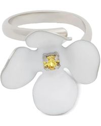 Marni Enameled Ring in Red | Lyst Canada