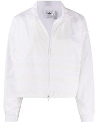 adidas originals authentic sweatshirt with contrast panel in white and black