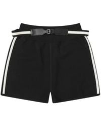 Max Mara - Bermudas Con Cinturón Y Rayas Laterales - Lyst
