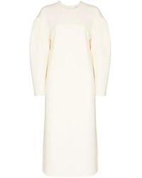 Tibi - Kleid Mit Puffärmeln - Lyst