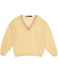 Bimba Y Lola - Lace-Detail V-Neck Top - Lyst
