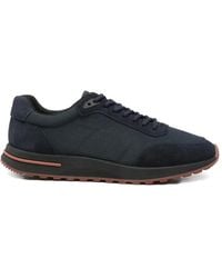 SERGIO MORETTI FIRENZE - Baskets À Empiècements En Daim - Lyst