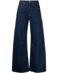 MM6 by Maison Martin Margiela - Flared Jeans Met Logopatch - Lyst