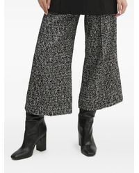Joop! - Tweed Wide-leg Cropped Trousers - Lyst