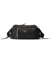 Prada - Bolso de hombro Re-Nylon con apliques - Lyst