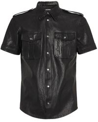 DSquared² - Leather Shirt - Lyst