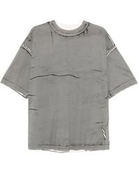 Paura - Costa Distressed T-Shirt - Lyst