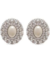 Self-Portrait - Boucles D'Oreilles À Ornements En Cristal - Lyst
