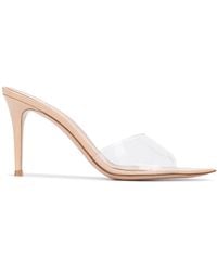 Gianvito Rossi - Pointed Plexiglass Sandals With 85Mm Heel - Lyst