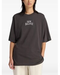 New Balance - Trackside Embroidered Oversized T-Shirt - Lyst