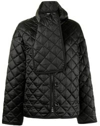 Goen.J - Scarf-Detail Quilted Oversized Jacket - Lyst