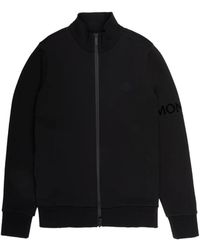 Moncler - Cardigan Côtelé À Patch Logo - Lyst