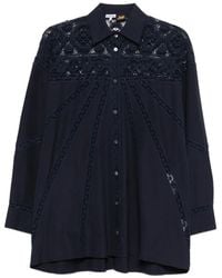Loewe - X Paula's Ibiza Lace Buttoned Shirt - Lyst