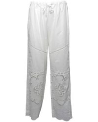 FRONT STREET 8 - Floral Trousers - Lyst