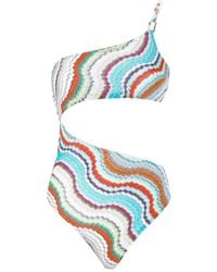 Missoni - ジグザグ ワンピース水着 - Lyst