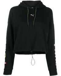 PUMA - Chase Cropped Hoodie - Lyst