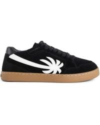 Palm Angels - Baskets En Daim À Motif Palmier - Lyst