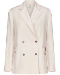 Loulou de Saison - Donau Lds Double-Breasted Flap Blazer - Lyst