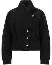 Isabel Marant - Button-Up Denim Jacket - Lyst