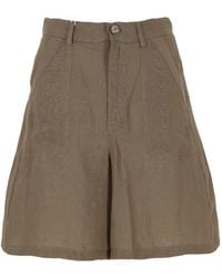 Marella - High-Waisted Patch-Pocket Shorts - Lyst
