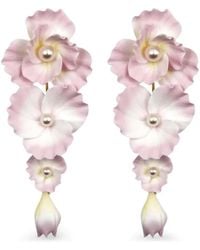 Jennifer Behr - Mariam Floral-Motif Earrings - Lyst