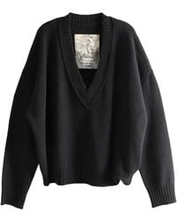 Ziggy Chen - V-Neck Wool Sweater - Lyst