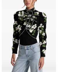 Alice + Olivia - Veste Addison À Fleurs Brodées - Lyst