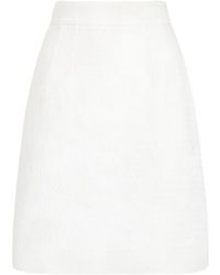 Dolce & Gabbana - Stretch Mat Mini Skirt - Lyst