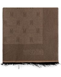 Moschino - Monogram Frayed-Edge Scarf - Lyst
