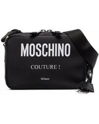 Moschino - Logo-print Zipped Shoulder Bag - Lyst