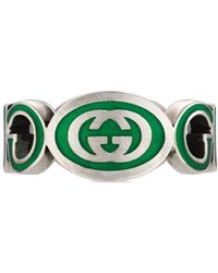 Gucci - Ring Met GG-logo - Lyst