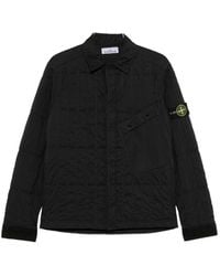 Stone Island - Zip-Fastening Quilted Overshirt - Lyst