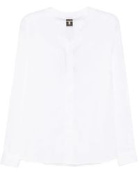 Tessitura Body Couture - V-Neck Button-Down Shirt - Lyst