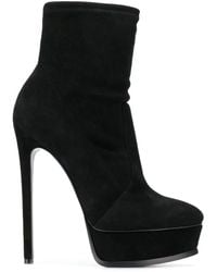 Casadei - Platform Ankle Boots - Lyst