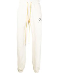 Rhude - Jogginghose Mit Logo-Stickerei - Lyst