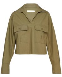Club21 Collection - Imogen Flap-Pocket Long-Sleeve Blouse - Lyst