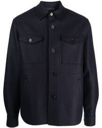 Harris Wharf London - Button-Down Wool Shirt Jacket - Lyst