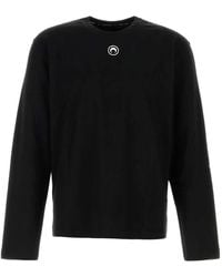 Marine Serre - Long-Sleeve Cotton T-Shirt - Lyst