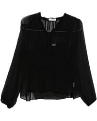Ulla Johnson - Tie-neck Ruffled Blouse - Lyst