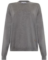 Moschino - Crew-Neck Long-Sleeve Sweater - Lyst